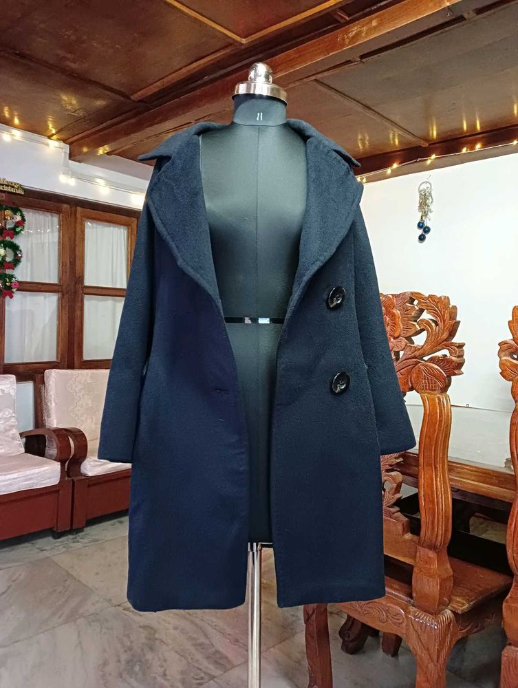Dark Blue Imported Overcoat