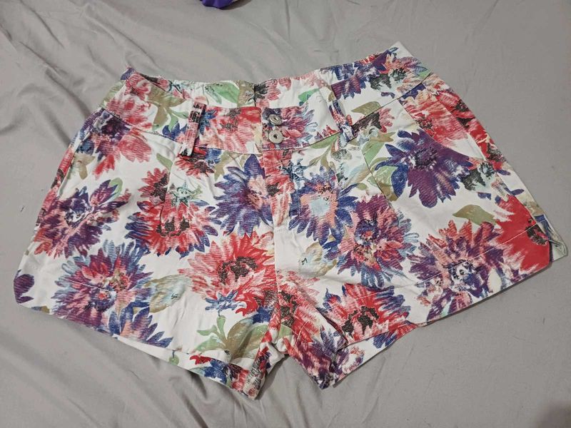 Floral Print Shorts