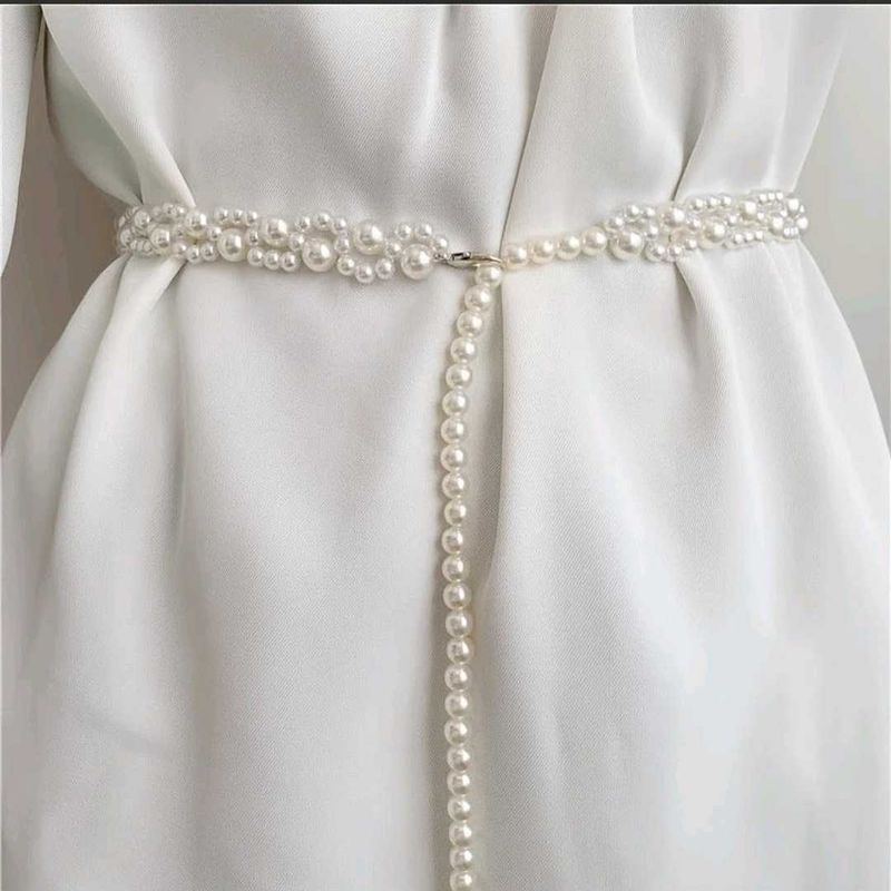 Pearl Beaded Dress Belt (Free delivery)