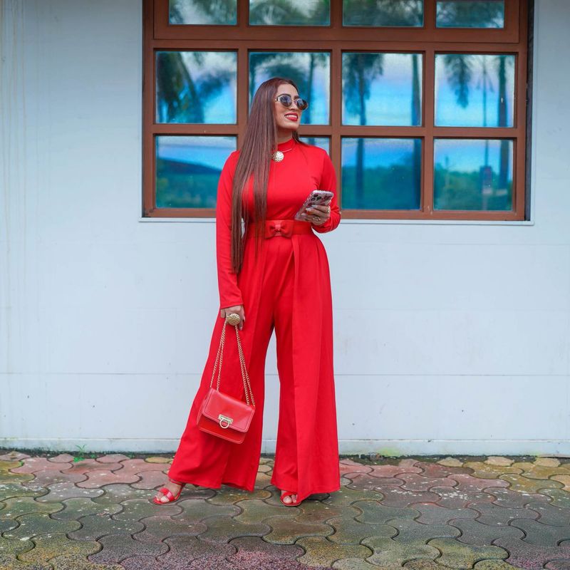 wide leg drape jumpsuit