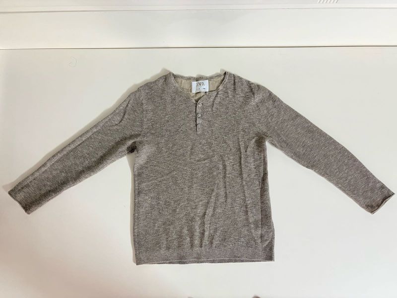 Zara Grey Summer Sweater