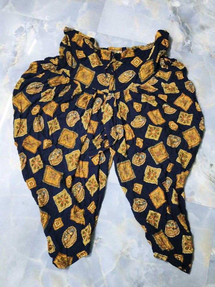 Boho Print Dhoti Pants