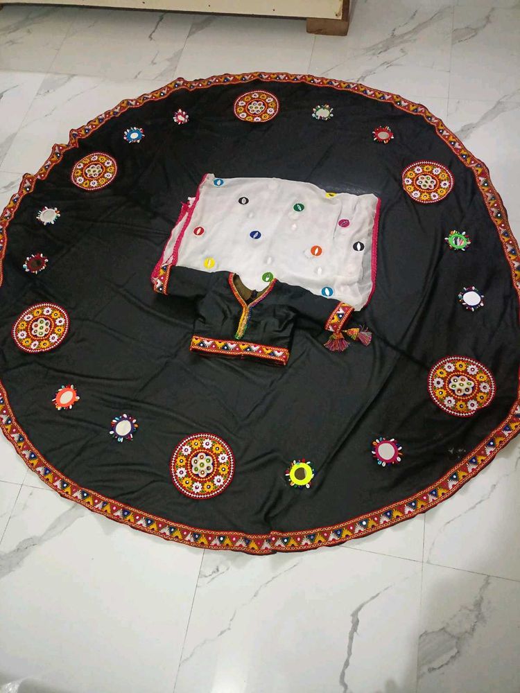 Embroidered Black Lehenga Choli Set