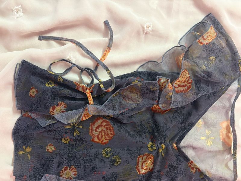 ruffle vintage top