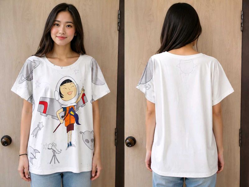 Cute Astronaut Graphic Tee