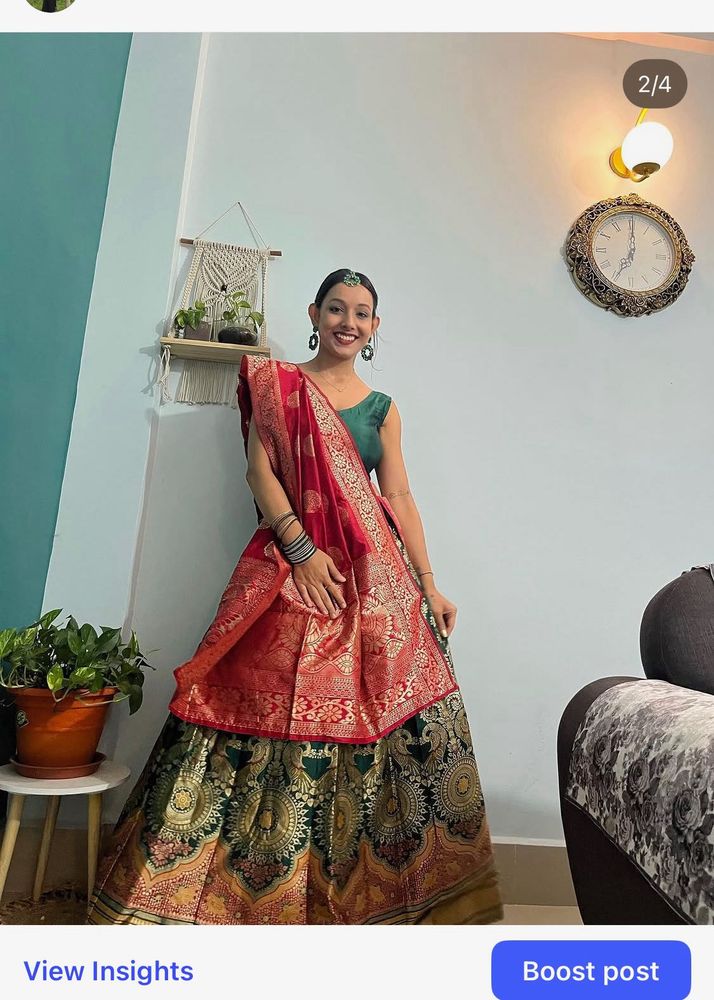 Elegant Embroidered Lehenga Choli set