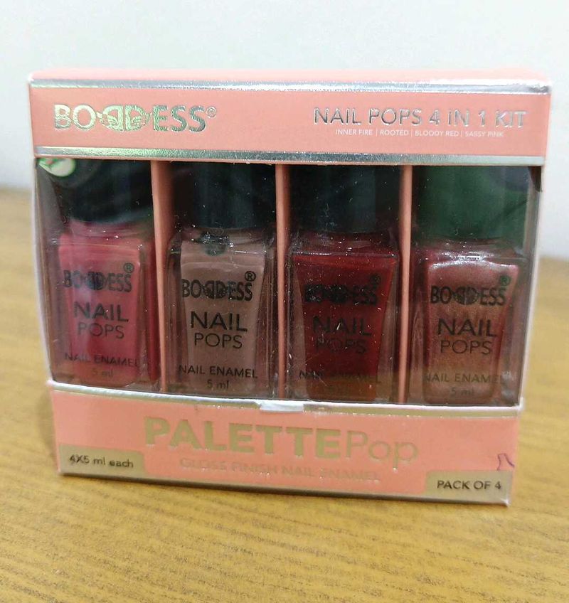 Boddess Nail Pops 4 Pc Kit- PALETTE POP