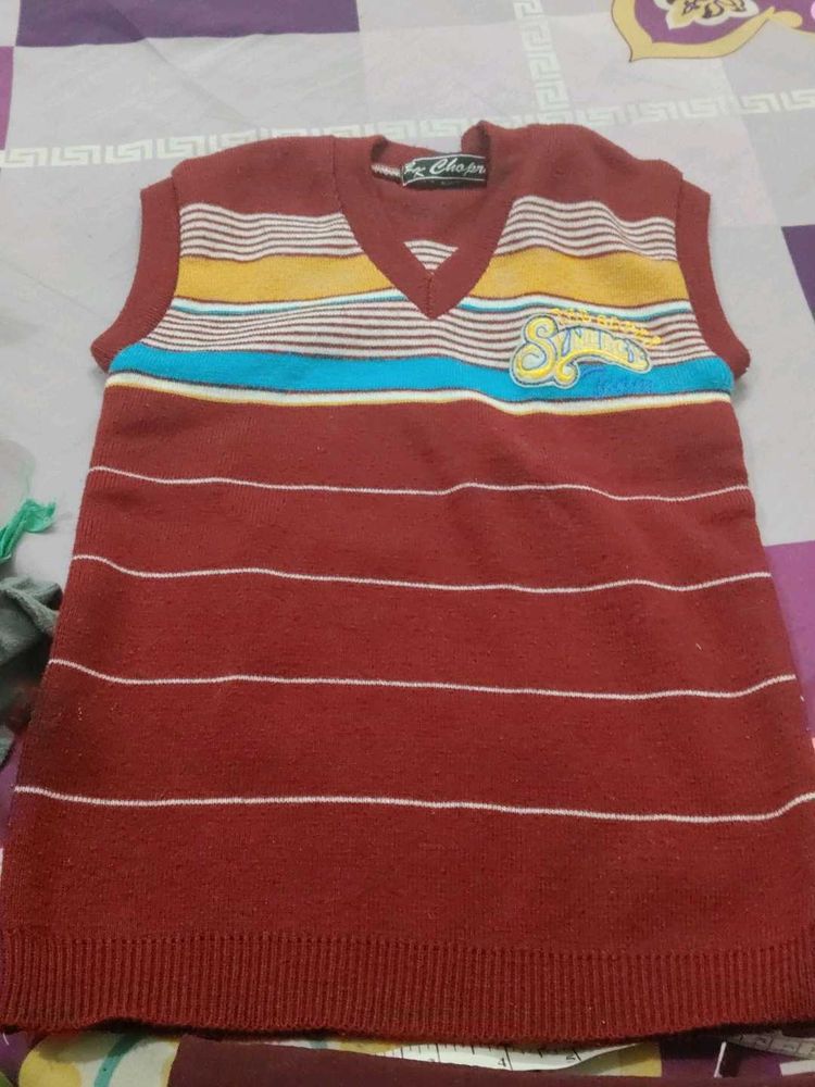 Boys Sleeveless Sweater