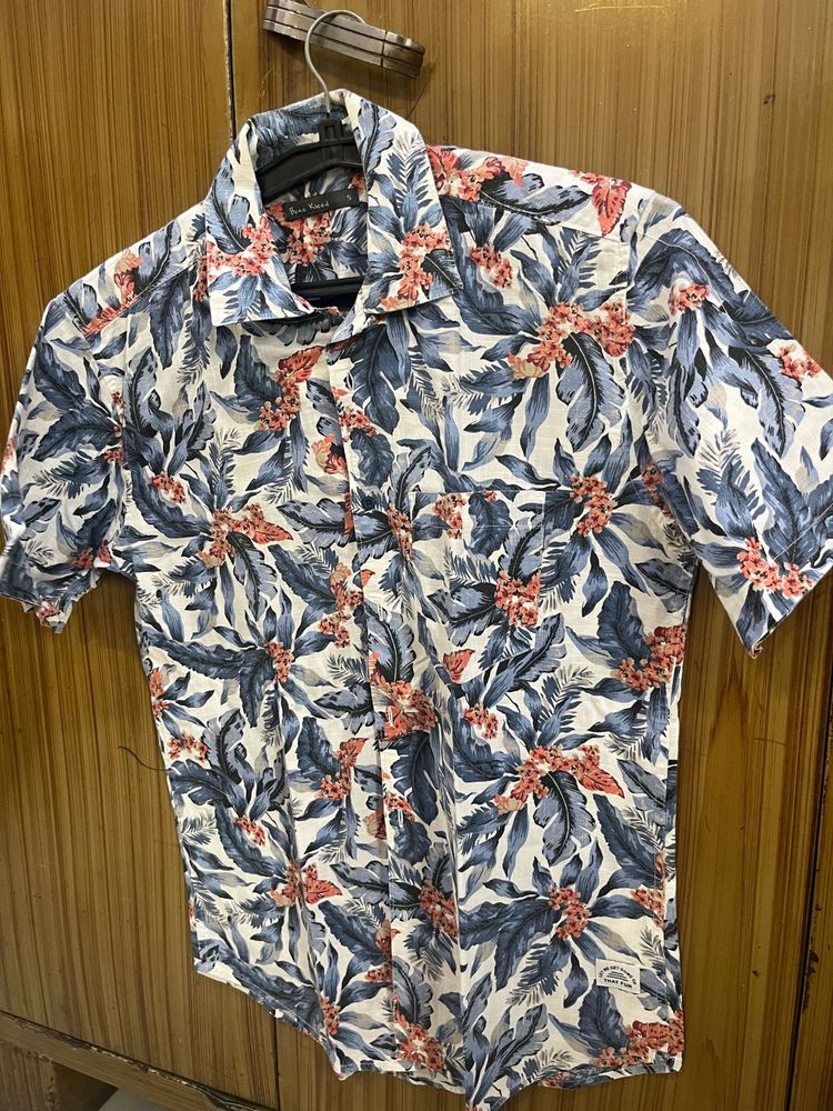 Floral Print Short Sleeve Shirt