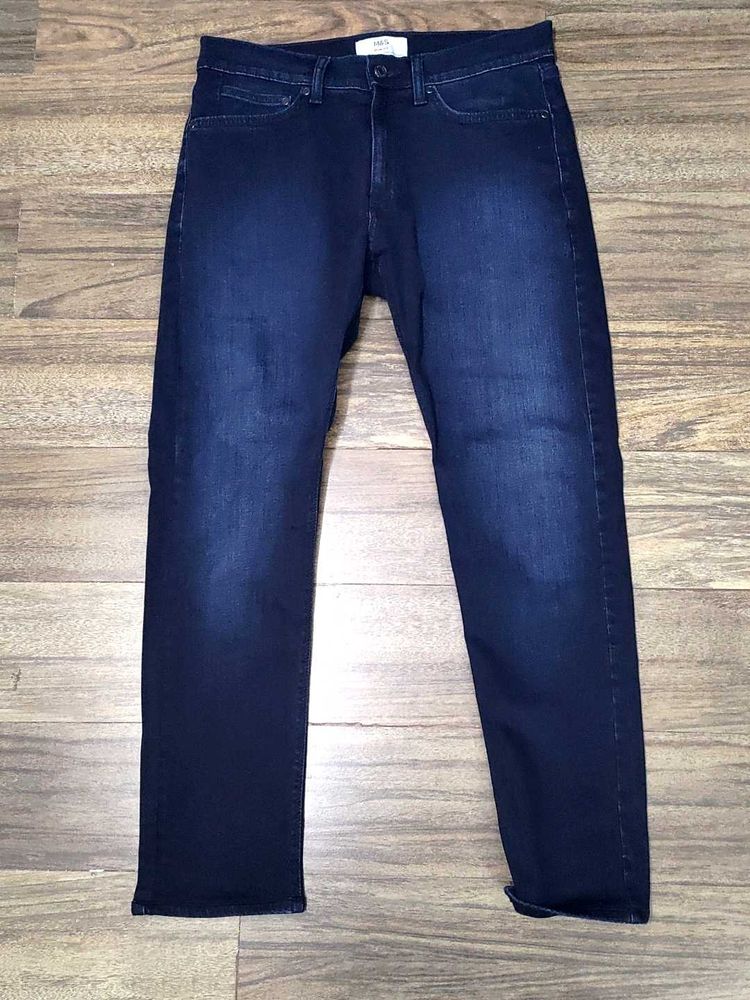 M&amp;S Men's Dark Wash Jeans
