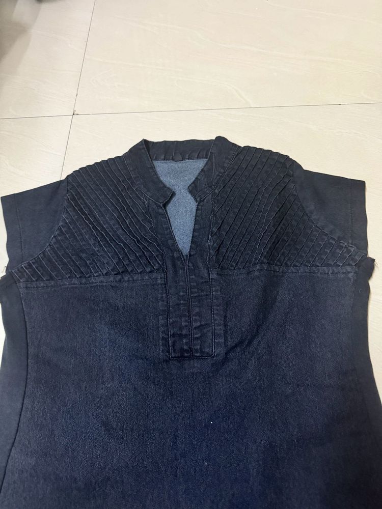 Stylish Denim Kurta