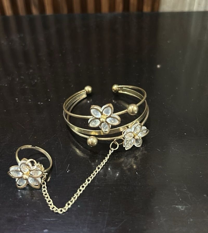 Floral Hand Harness Bracelet