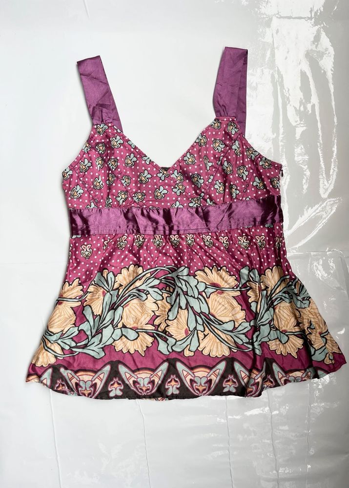 Boho Floral Print Cami Top
