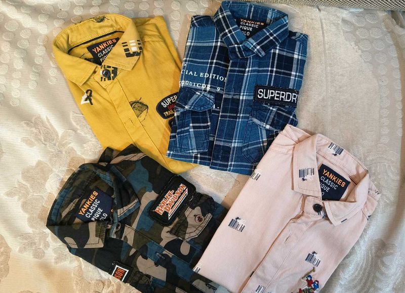 SUMMER SPECIAL- SET OF 4 SHIRTS FOR KIDS