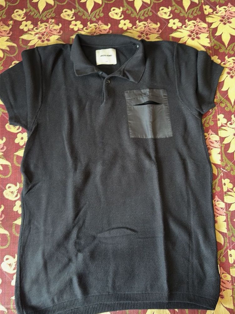Men's Black Polo T-Shirt