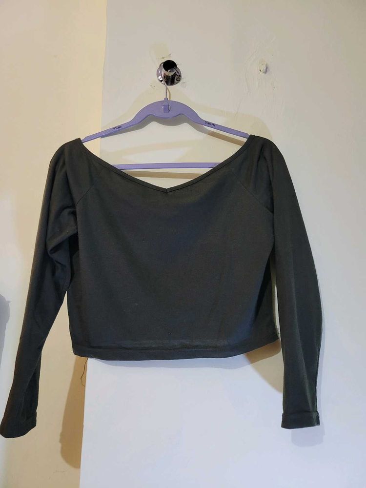 Olive Long Sleeve Top