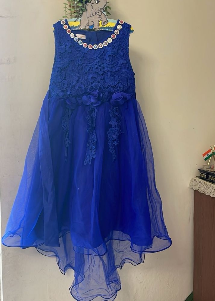 Beautiful Royal Blue Lace Gown