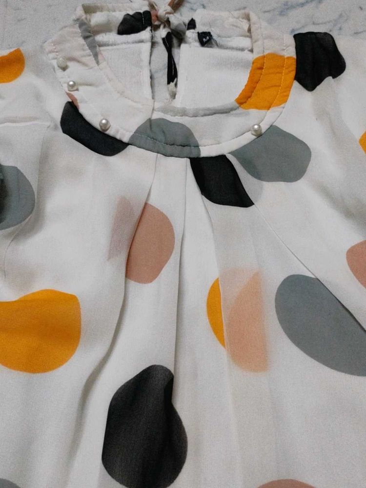 Polka Dot Girls Top
