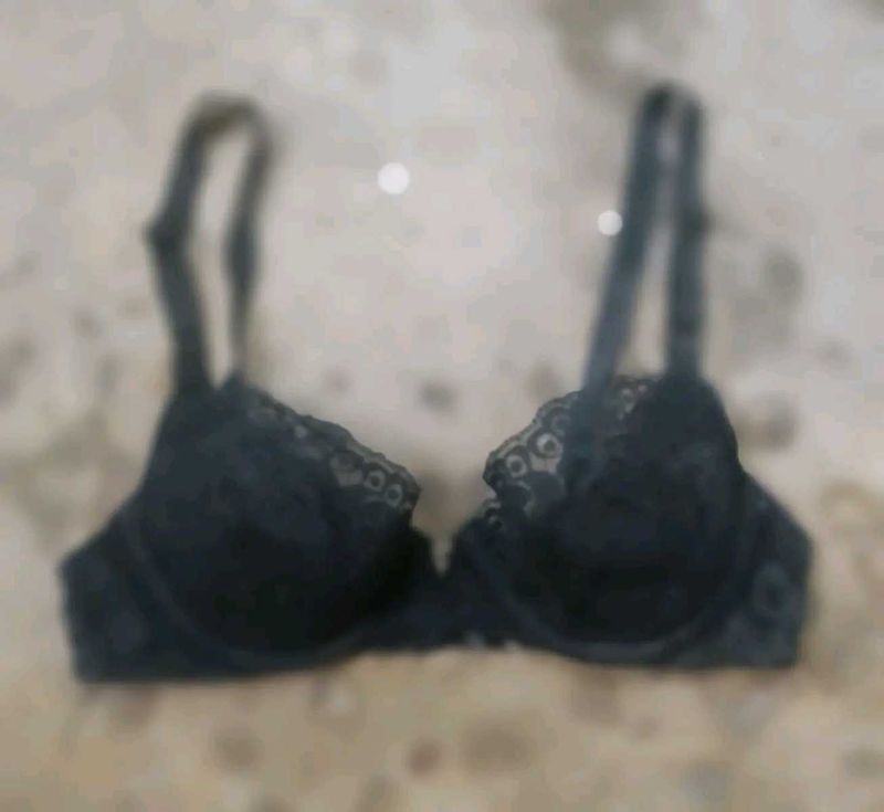 Black Lace Bra