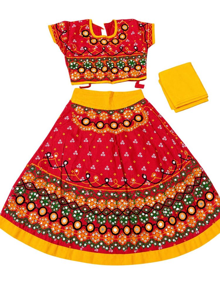 Embroidered Red Lehenga Choli Set