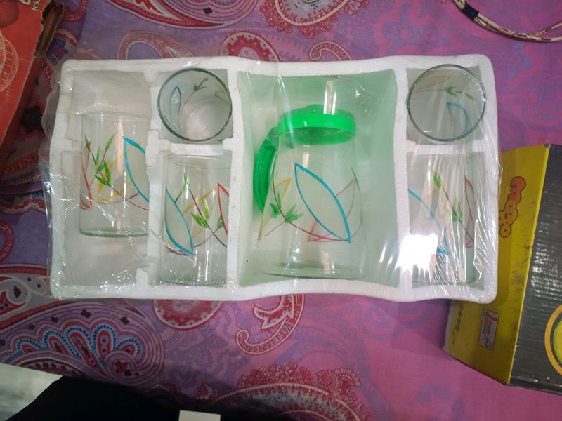 6pcs Lemon Set - 5 Glass+1jug 💯Set Available