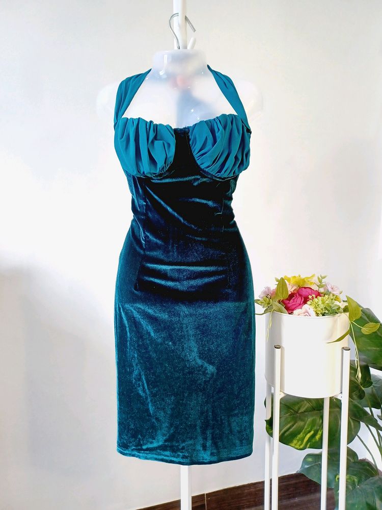 Glam Velvet Bodycon Dress