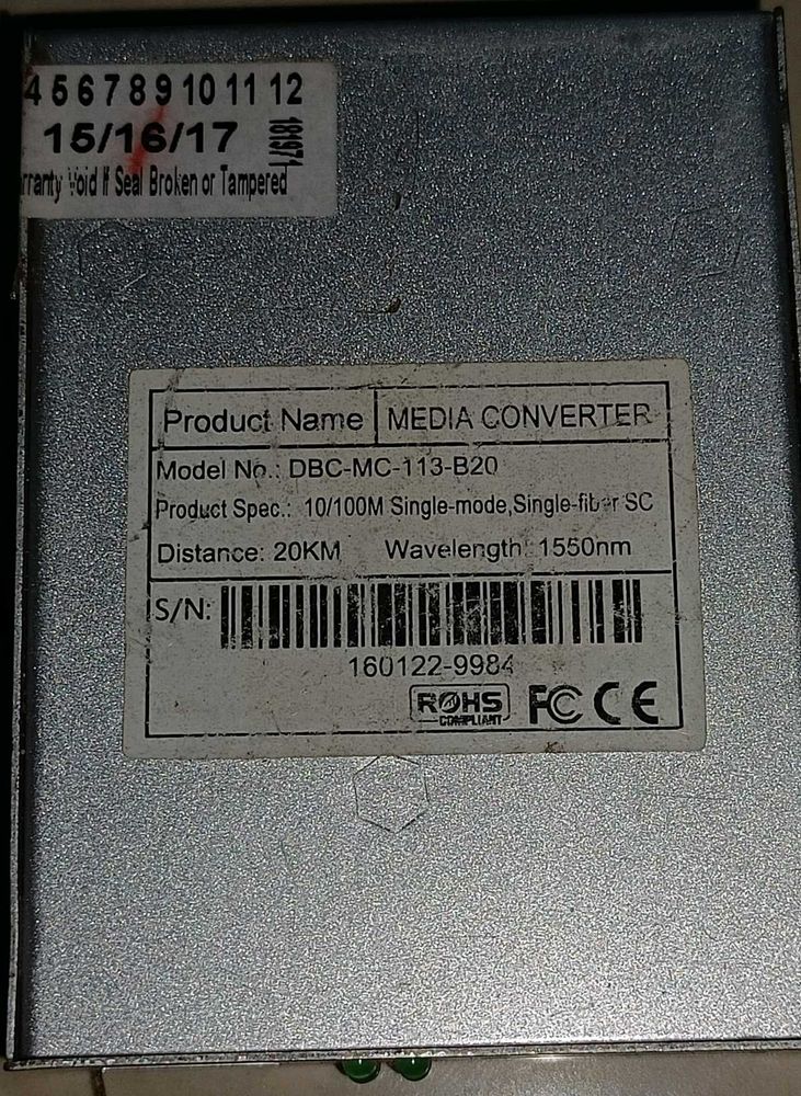 DBC-MC-113-B20 Media Converter
