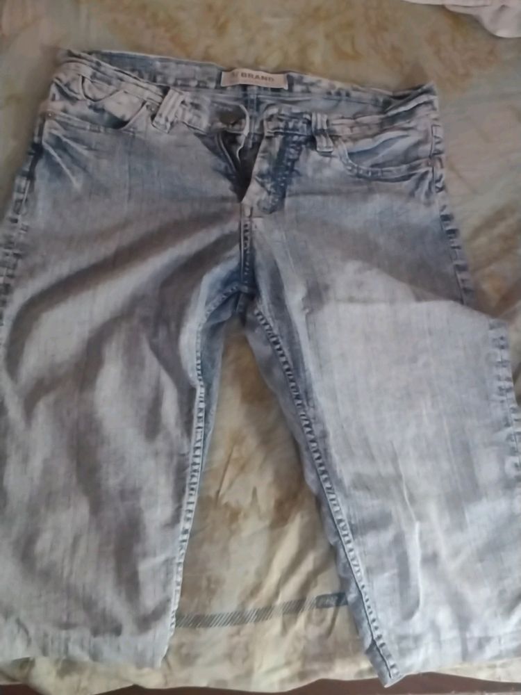 Jeans Blue Three Quarter