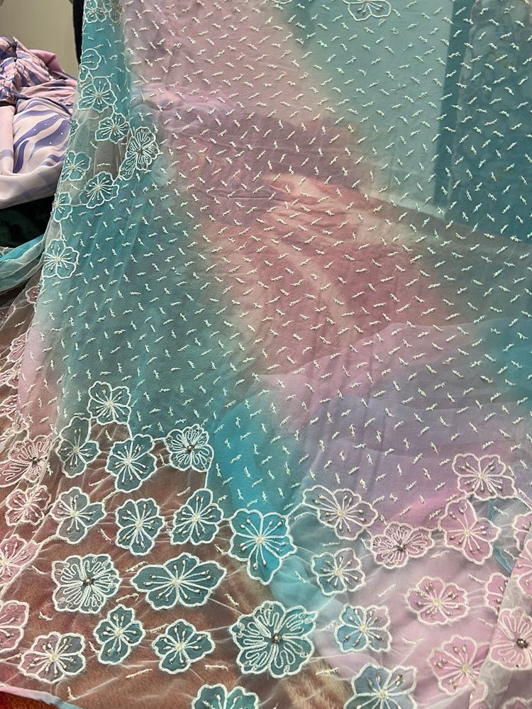 pure chiffon saree