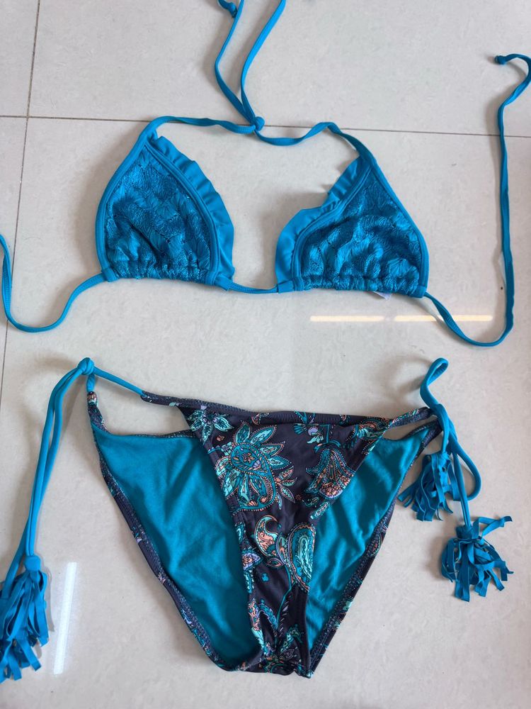 Teal Blue Bikini Set