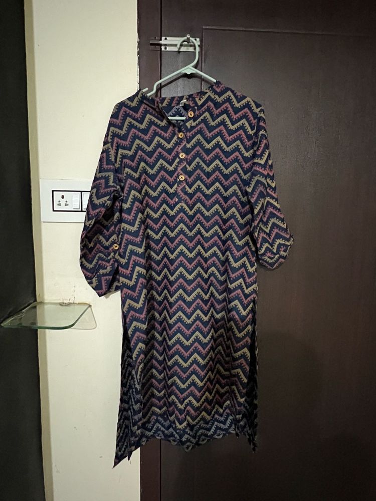 Stylish Chevron Print Kurta