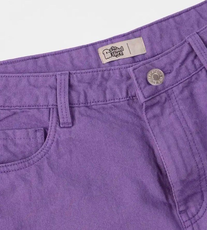 Purple Casual Pants