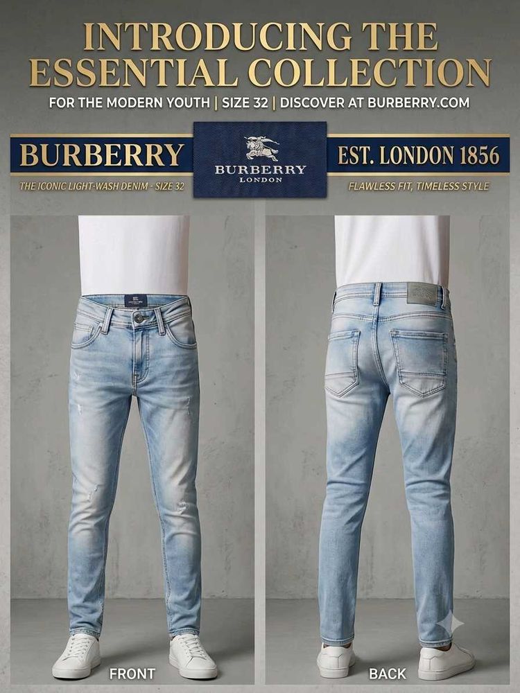Burberry Light Blue Denim Jeans