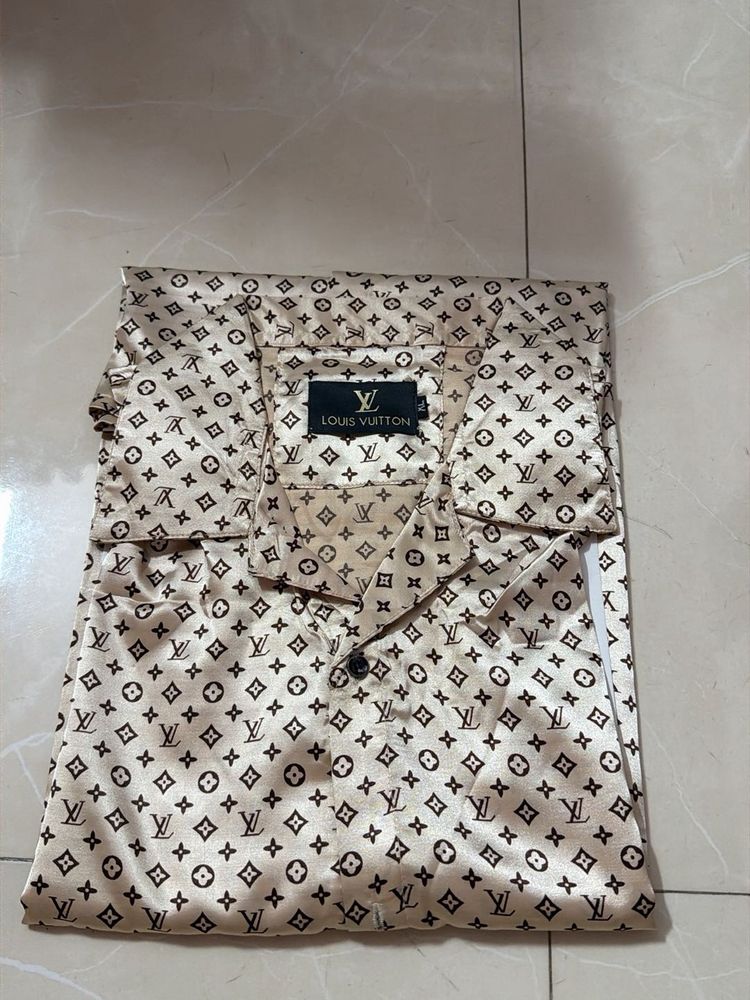 Louis Vuitton All Over LV Monogram Silk Shirt