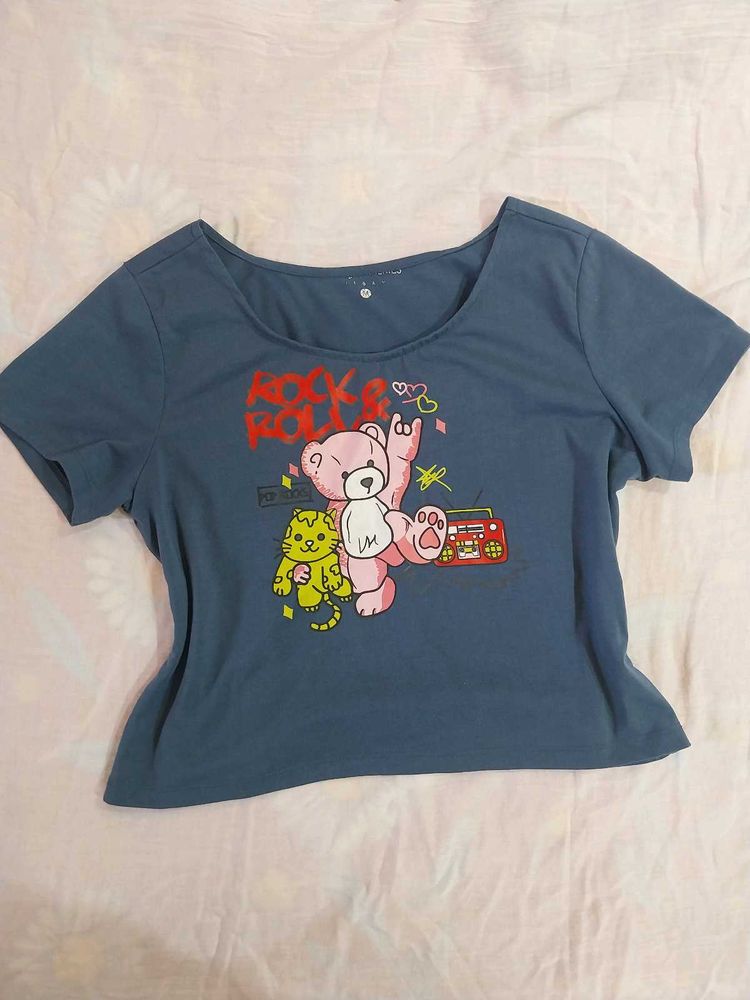 Cute Teddy Bear Graphic T-Shirt