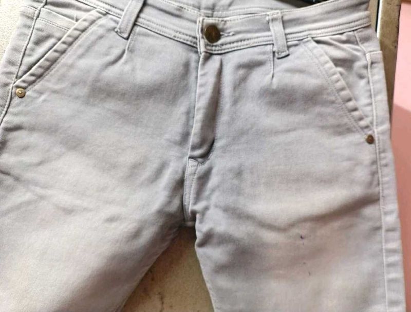 Light Grey Casual Pants