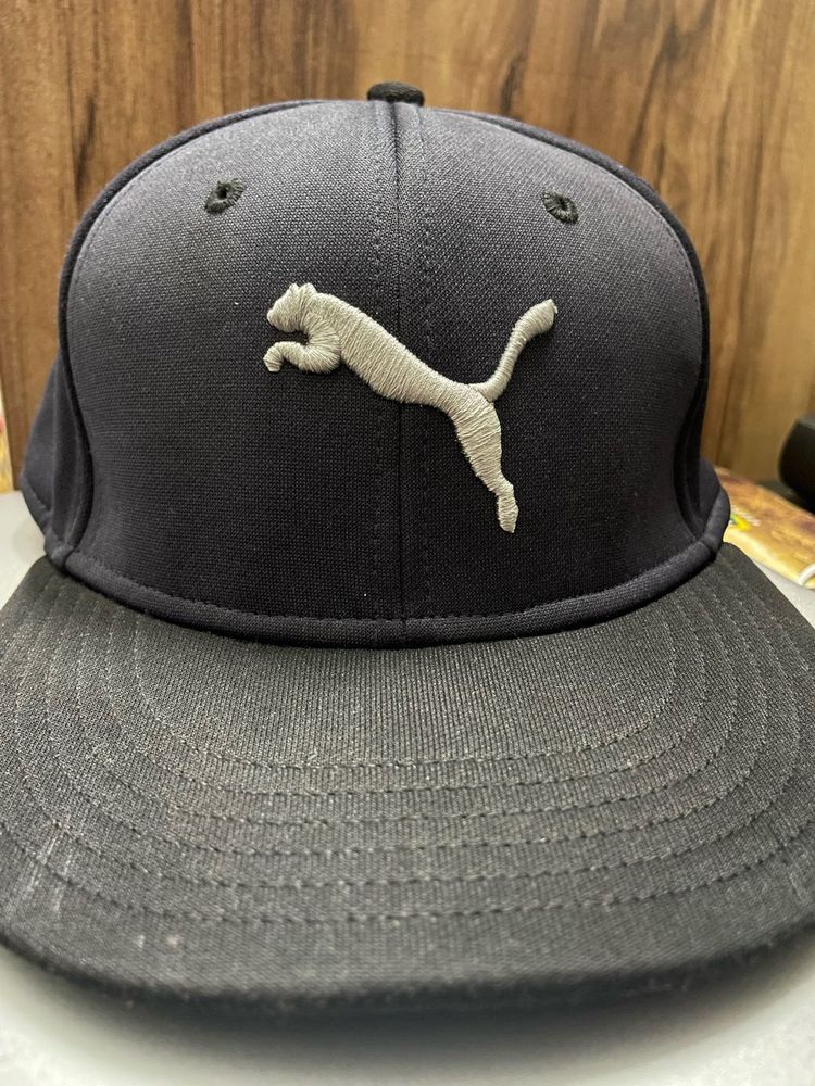 Used Puma Black Cap – Classic Logo Design