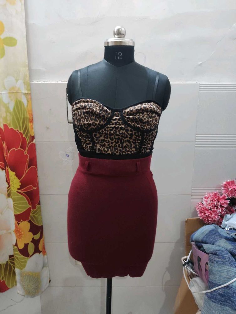 Chic Two-Piece Skirt Set