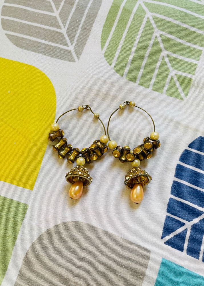 Vintage Inspired Mushroom Earrings