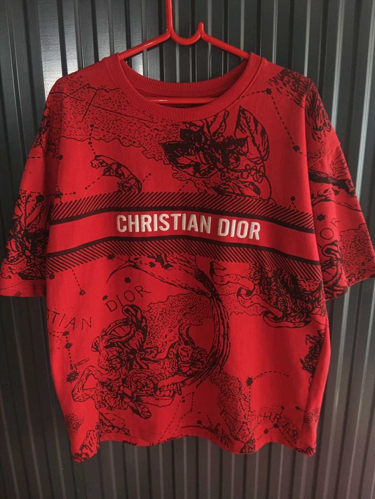 Christian Dior Red Graphic T-Shirt