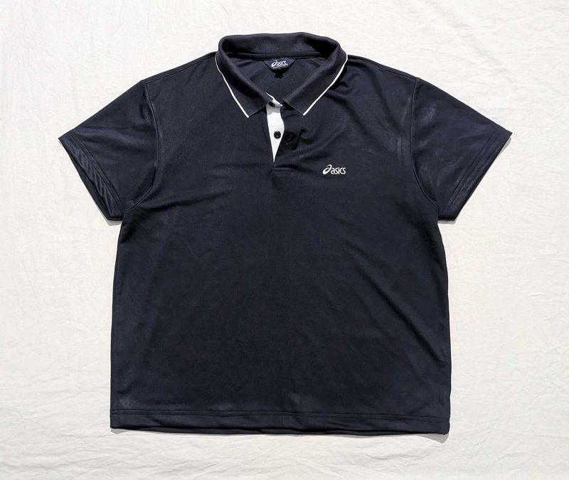 Asics Navy Blue Polo Shirt