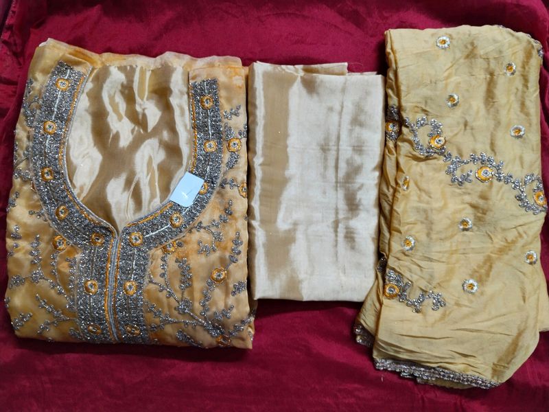 Unstitched Suit Material No Return/No Refund
