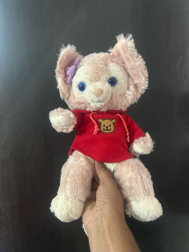 40cm LinaBell plush toy pink fox red sweater
