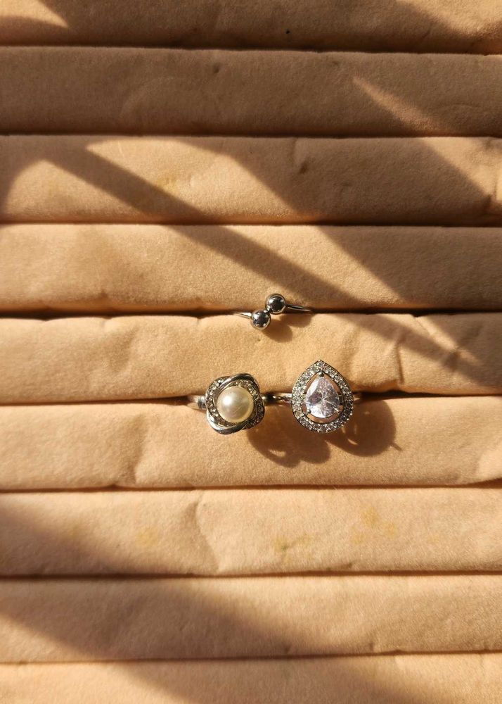 Set of 3 Fashionable Rings