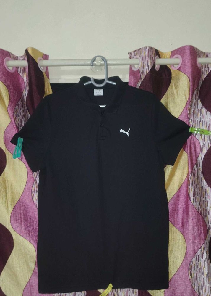 Puma Black Polo T-Shirt