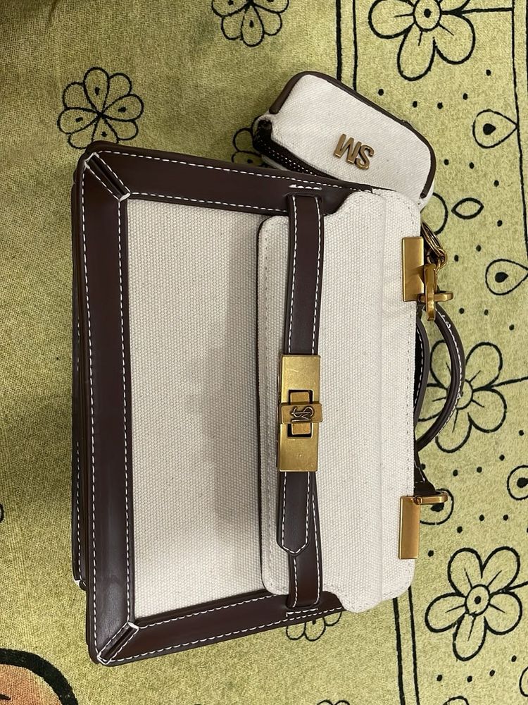 Steve Madden Canvas &amp; Leather Handbag