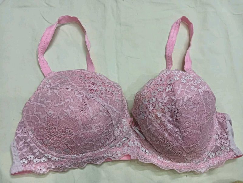 Pink Lace Padded Bra 🖤🖤