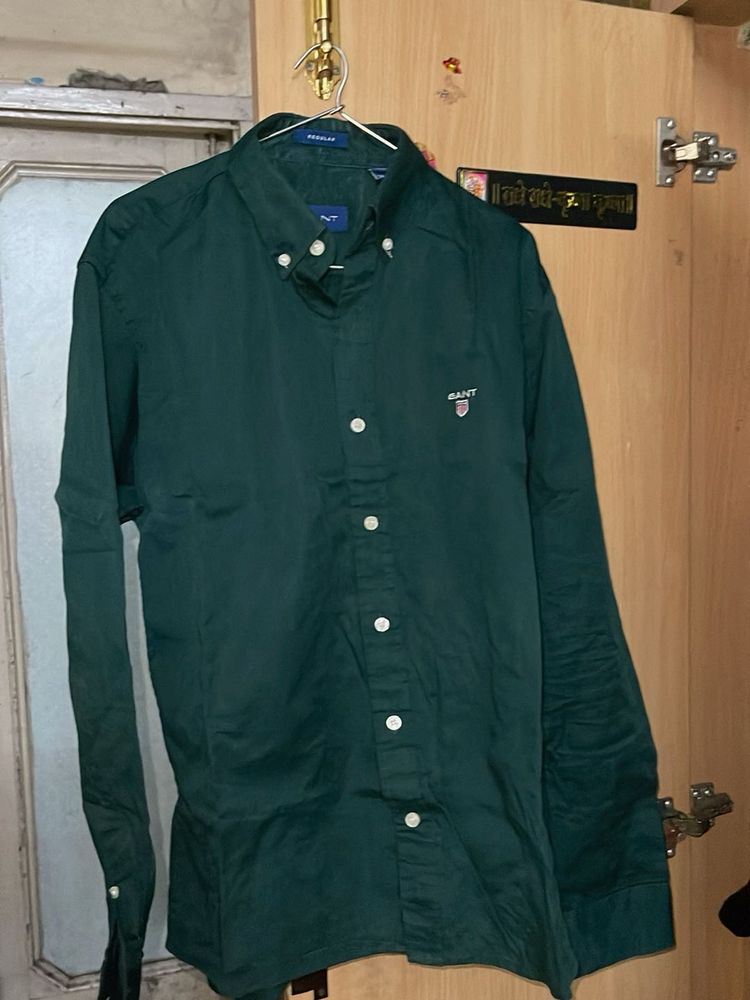 Men's Gant Green Button-Down Shirt