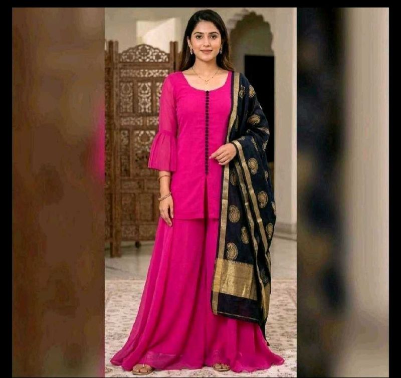 Beautiful Pink Kurta Set with Dupatta