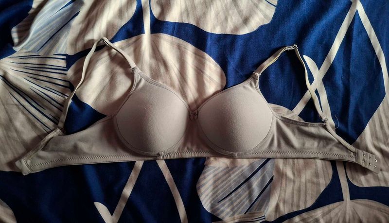 Padded Comfortable Light Gray Bra